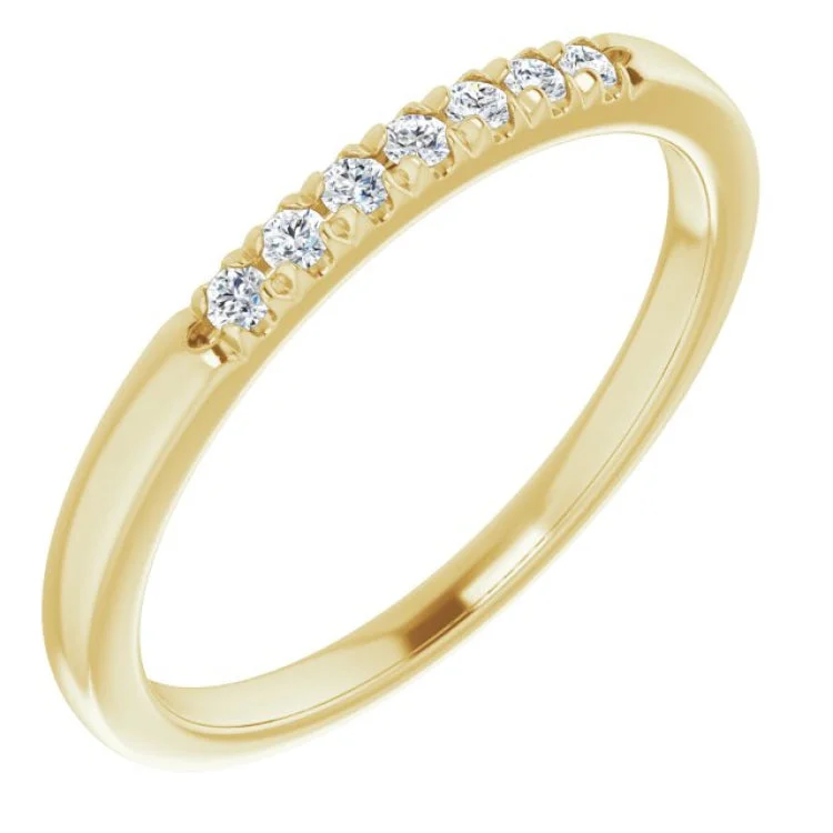 women’s trendy rings-14K Yellow 1/10 CTW Natural Diamond Anniversary Band