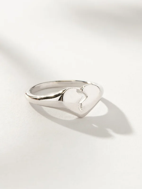 women’s timeless ring-Broken Heart Ring