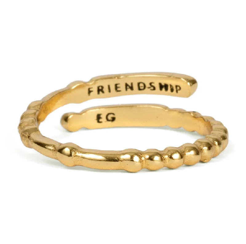 women’s engagement ring-Morse Code "Friendship" Ring, Thailand