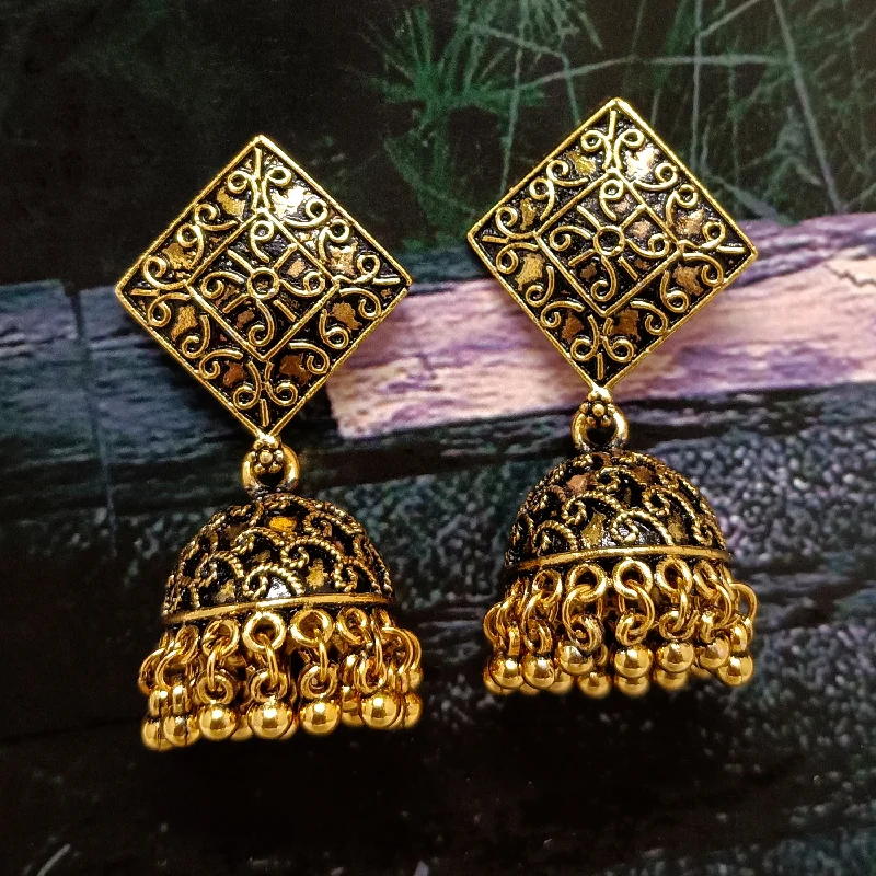 women’s handmade earrings-Woma  Jhumkis Earrings