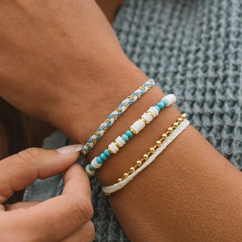 women’s beaded bracelet-Cancun Stack