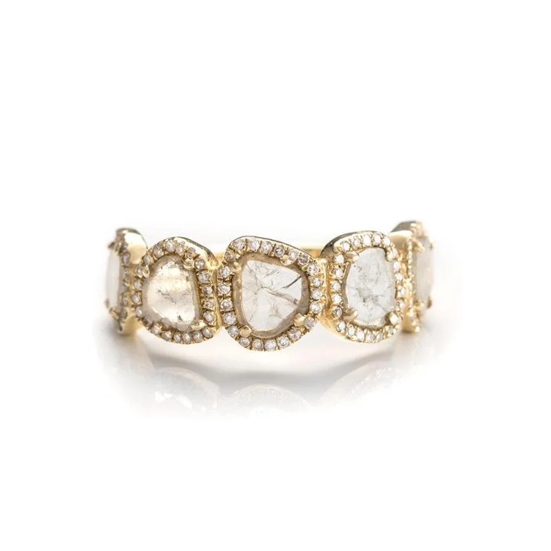 women’s band ring-Big Sur Slice Diamond Eternity Ring