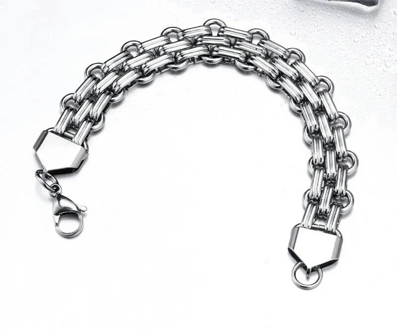 women’s antique bracelet-Flat Link