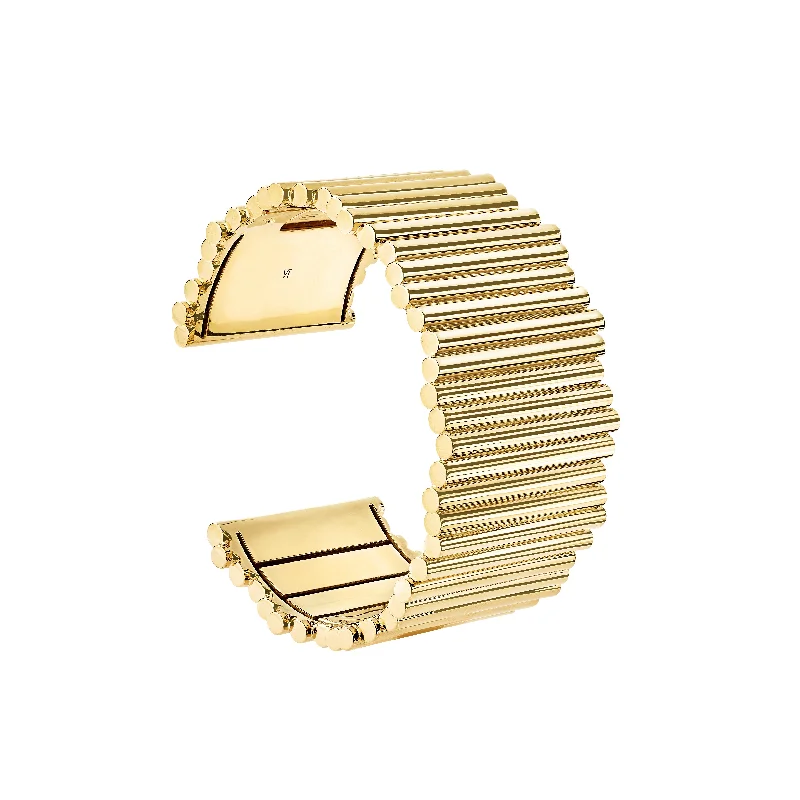 women’s oval-shaped bracelet-Edge Cuff