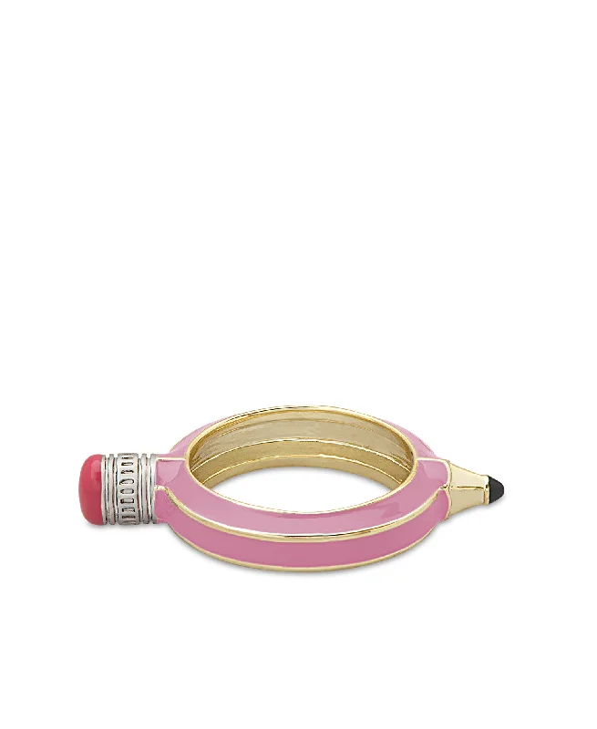 women’s black diamond ring-Pencil Ring (Pink)