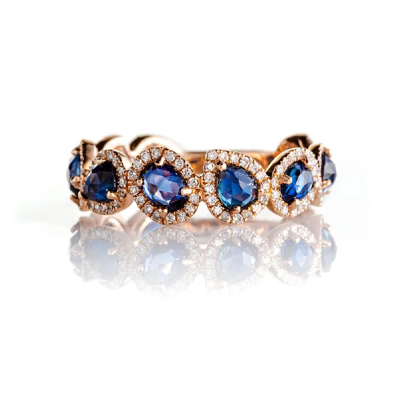 women’s promise ring-Dynasty Sapphire Ring