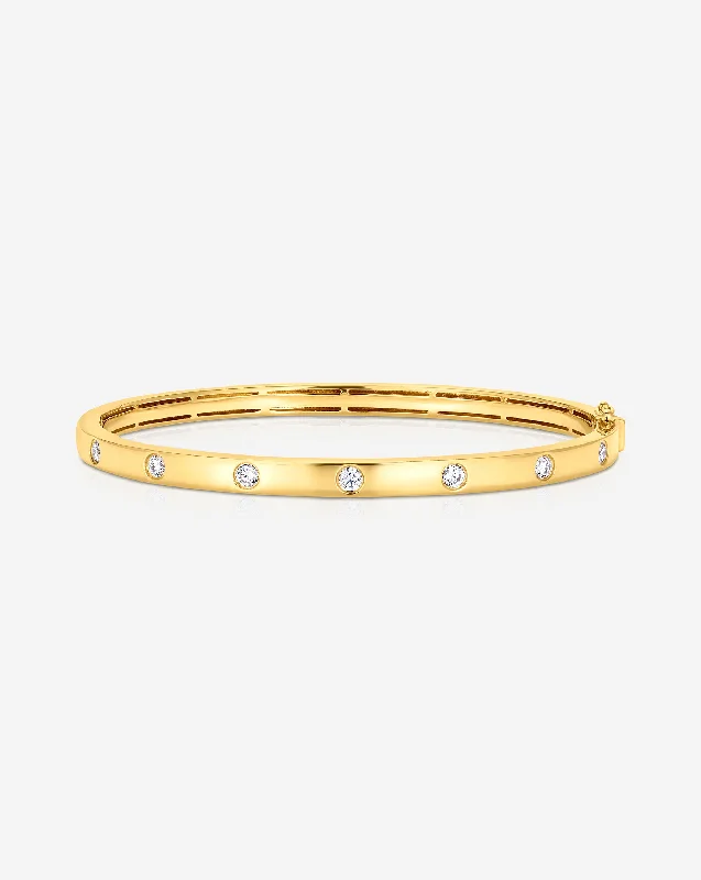 women’s bracelet set-Inlay Diamond Bangle