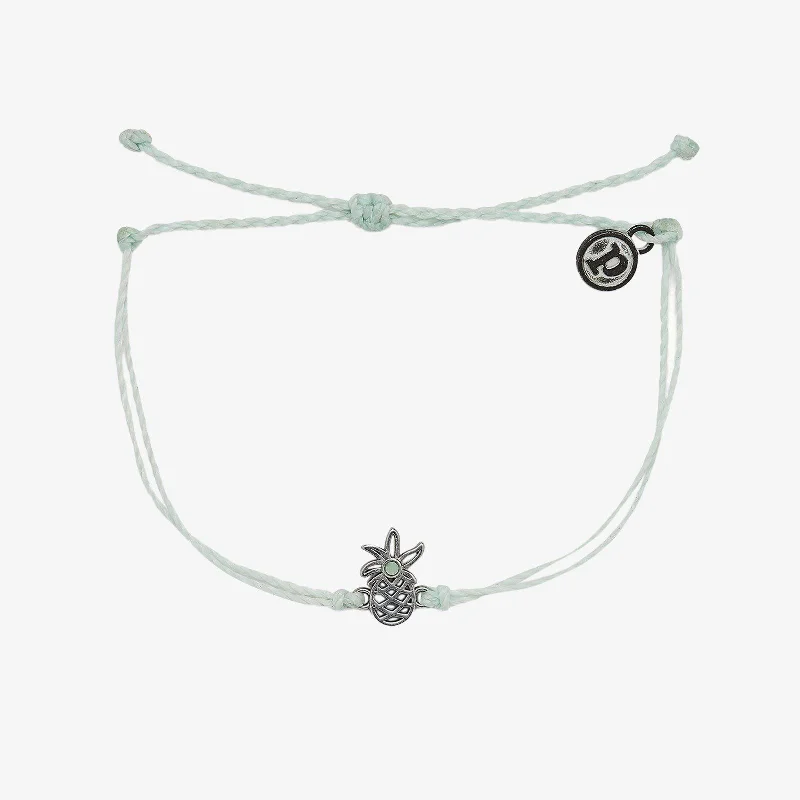 women’s bracelet set-Open Pineapple Charm