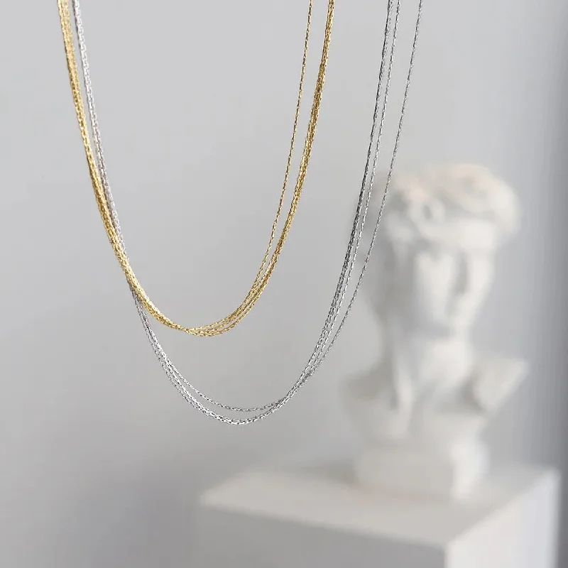 women’s initial necklace-Thin Necklace