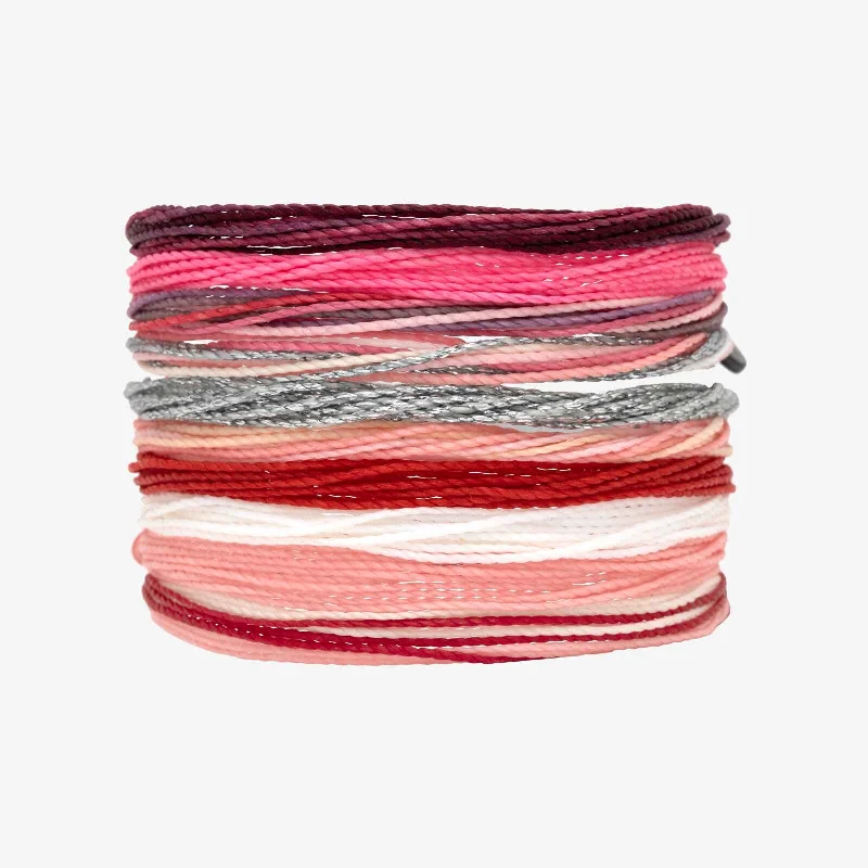 women’s modern bracelet-Pink Moment Friendship 10 Pack