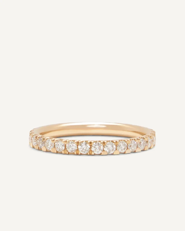 women’s solitaire ring-Eternity Band – White Diamond