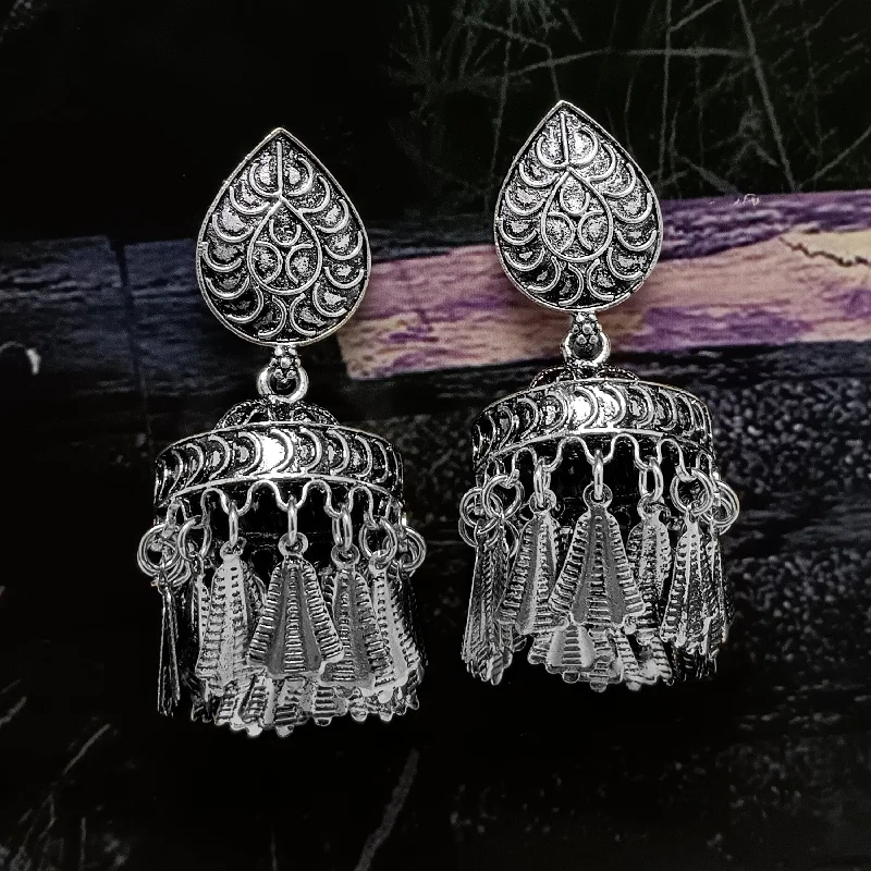 women’s multi-stone earrings-Woma  Jhumkis Earrings