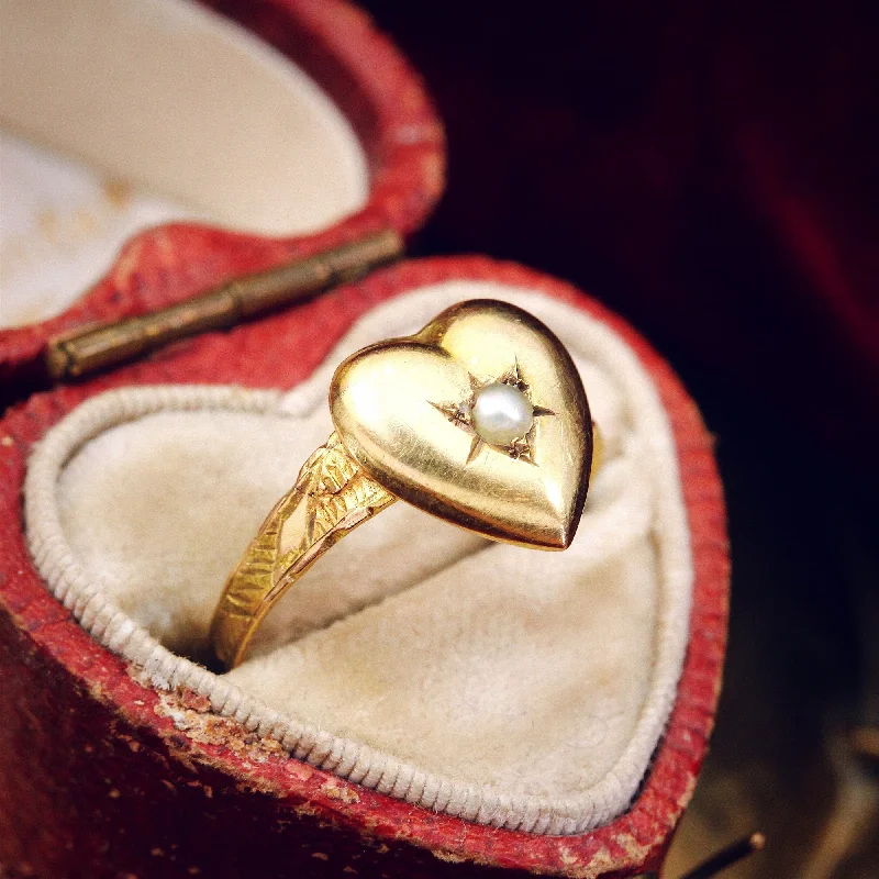 women’s gold-plated ring-Date 1921 Be My Loveheart Ring