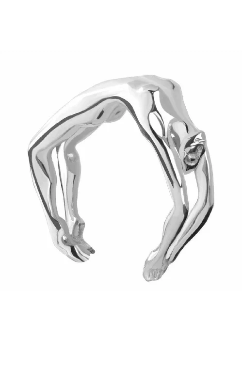 women’s twist ring-Louise Sterling Silver Ring