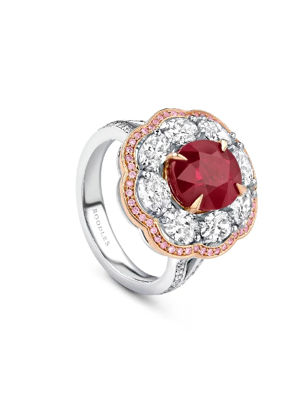 women’s cushion-cut ring-Vintage Oval Cut Ruby Ring