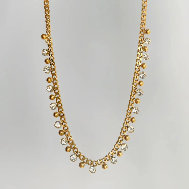 women’s gold necklace-Jessi Necklaces