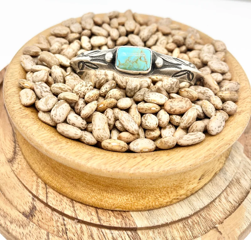 women’s colorful bracelet-Jesse Robbins Turquoise Cuff