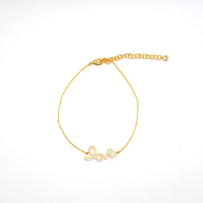 women’s chic bracelet-Love Anklet