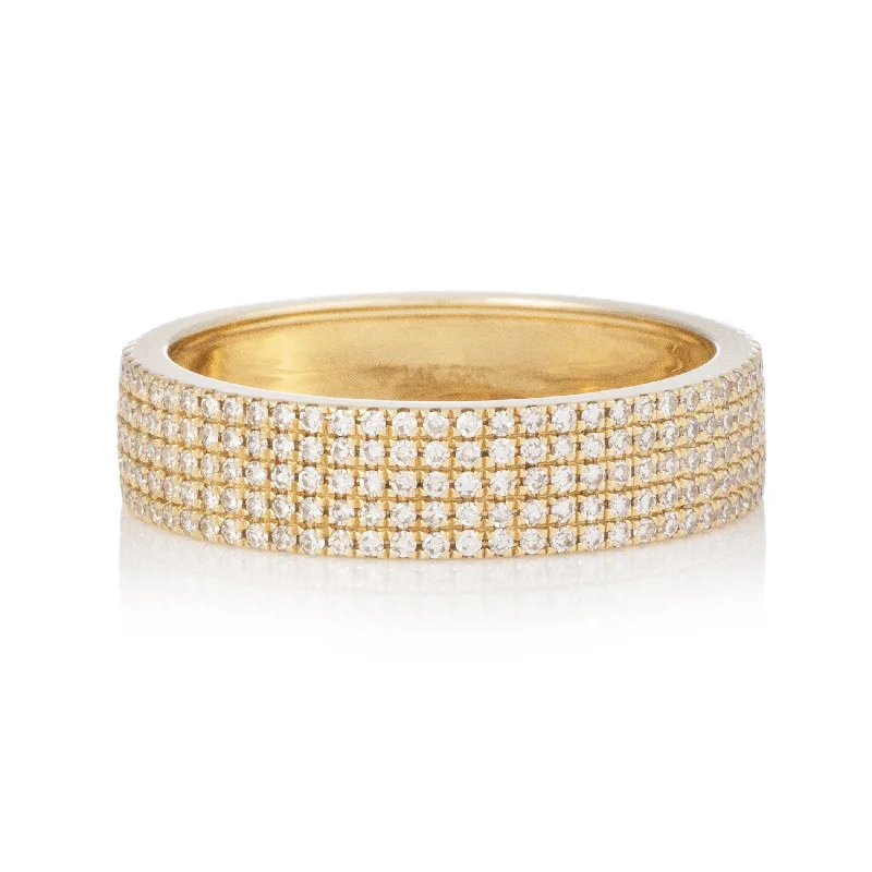 women’s oval-shaped ring-Petite Genie Eternity Ring