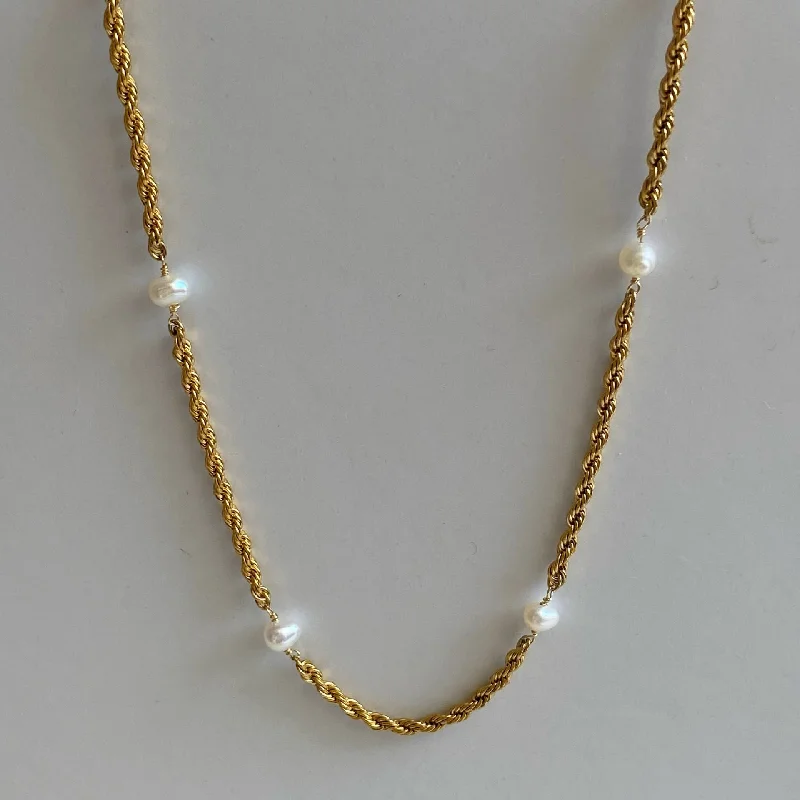 women’s simple chain necklace-Karim Necklace