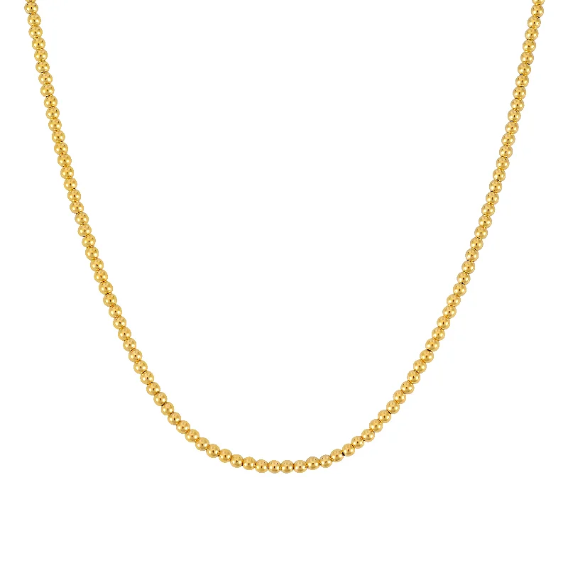 women’s fashion bracelet-14K Gold 3mm Bead Chain