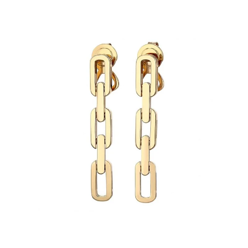 women’s crystal earrings with studs-Navarra 3-Link Drop Earrings