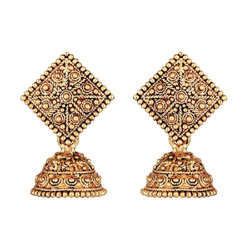 women’s butterfly earrings-Shrishti Fashion Excellent Gold Plated Jhumki Earring For Women