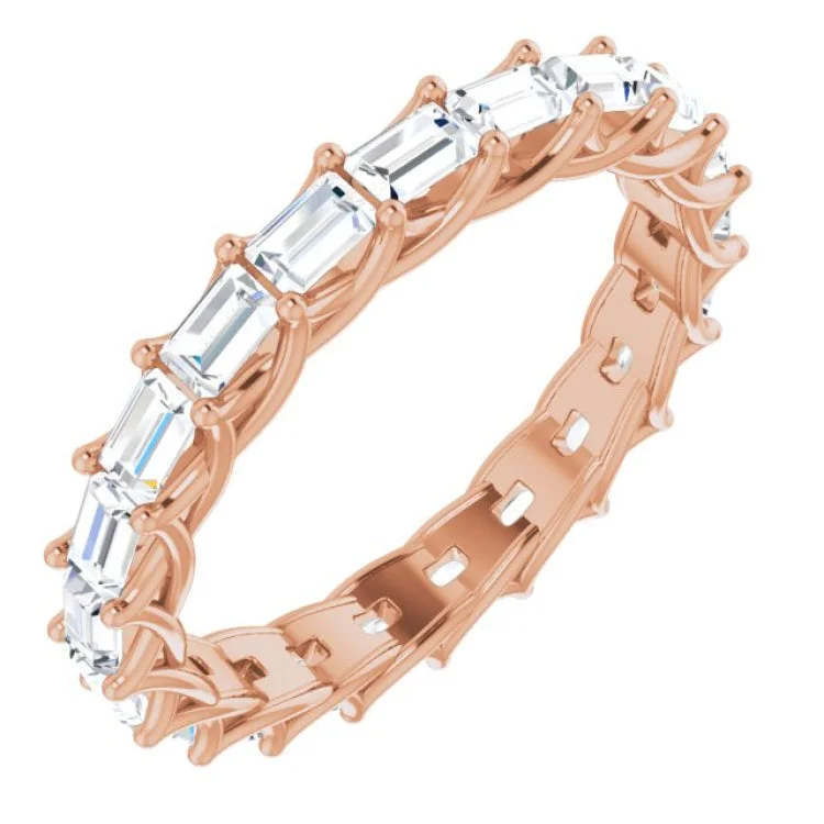 women’s multi-band ring-14K Rose 9/10 CTW Diamond Eternity Band