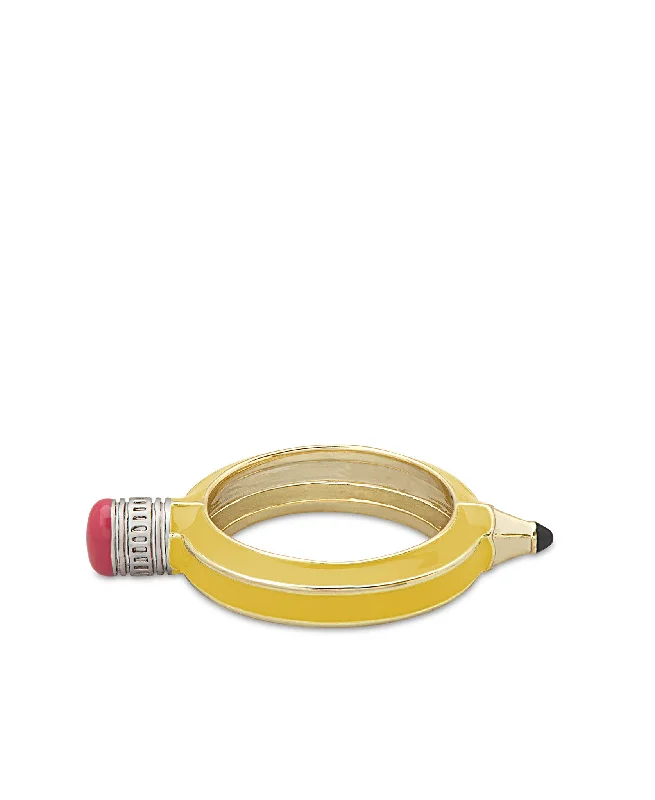 women’s twist ring-Pencil Ring (Yellow)