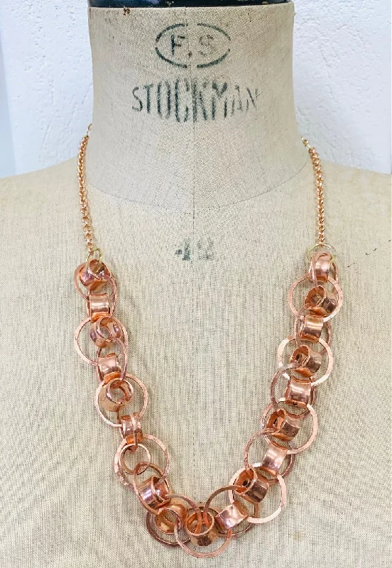 women’s halo necklace-Conetica copper necklace