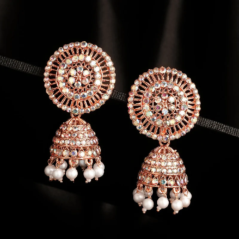 women’s evening earrings-Shrishti Fashion Gorgeous Gold Plated Jhumki Earring For Women