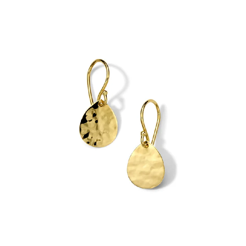 women’s butterfly earrings-Small Classico Crinkle Teardrop Earrings