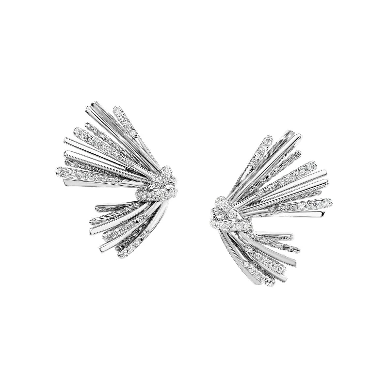 women’s large statement earrings-Angelika Flair Earrings with Diamonds