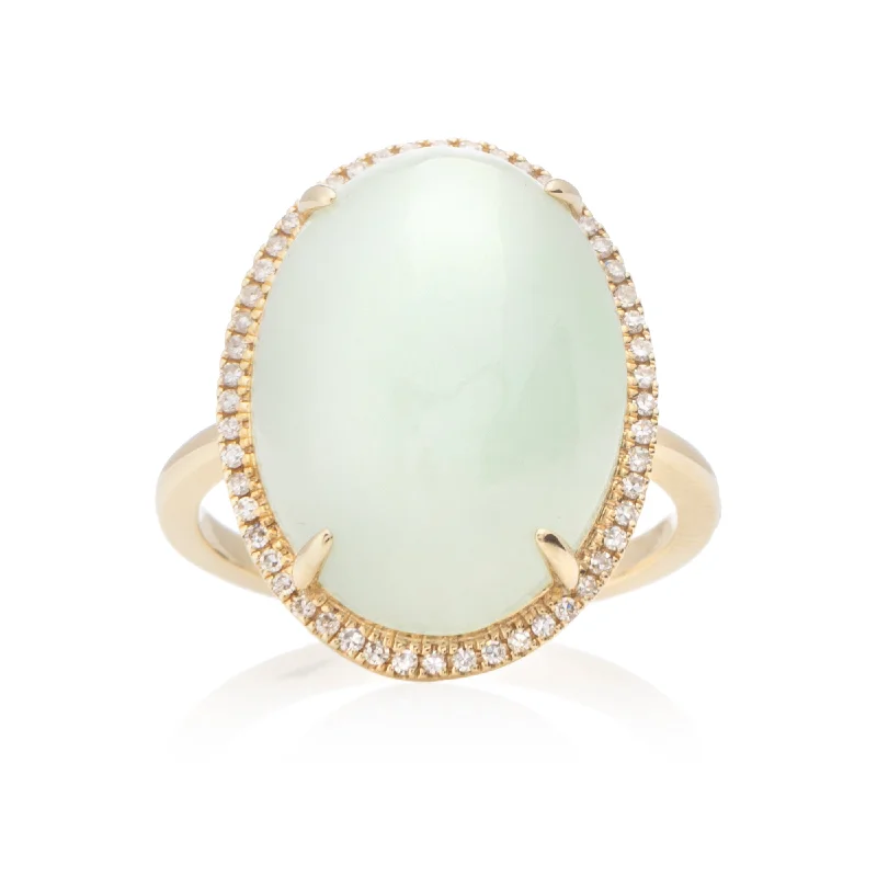 women’s halo diamond ring-Jade Halo Ring