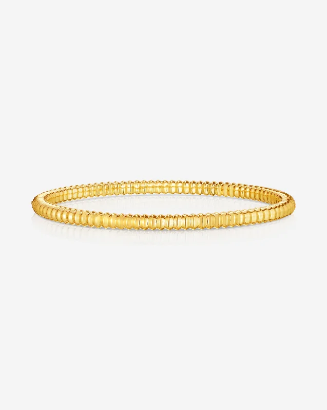 women’s adjustable bracelet-Gold Cloud Coil Bangle