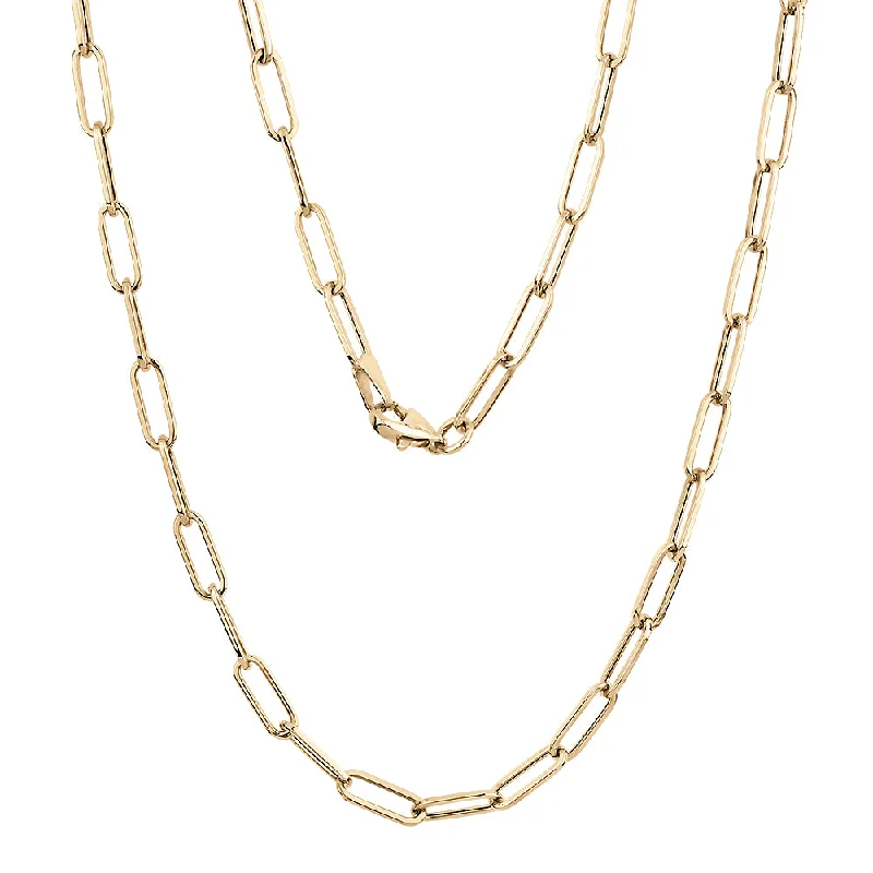 women’s simple chain necklace-Necklace in 10 carat yellow gold