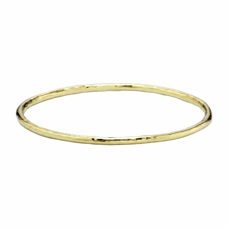 women’s designer bracelet-Small Hammered Bangle