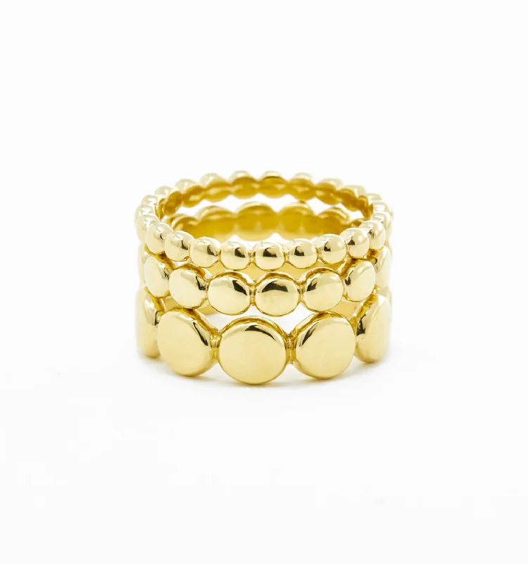 women’s classic ring-Beaded Stacking Ring