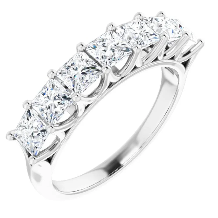 women’s gold ring-Platinum 1 3/4 CTW Natural Diamond Anniversary Band