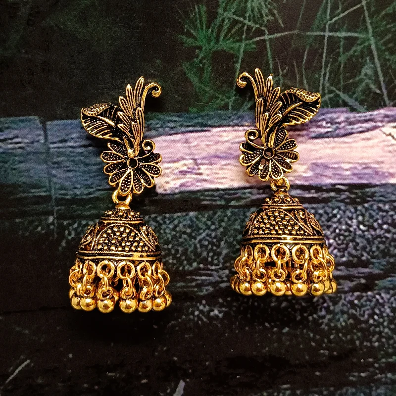 women’s sparkly earrings-Woma  Jhumkis Earrings