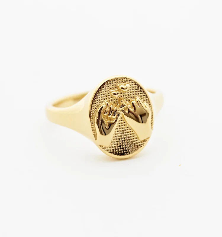 women’s gold ring-Promise Ring