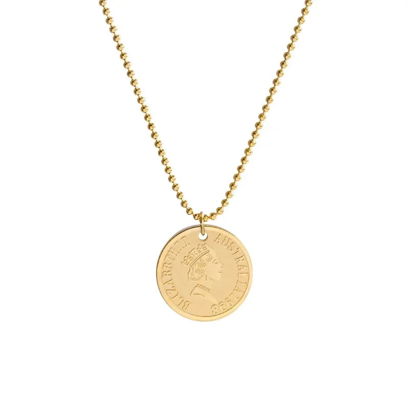 women’s elegant necklace-Coin Necklaces