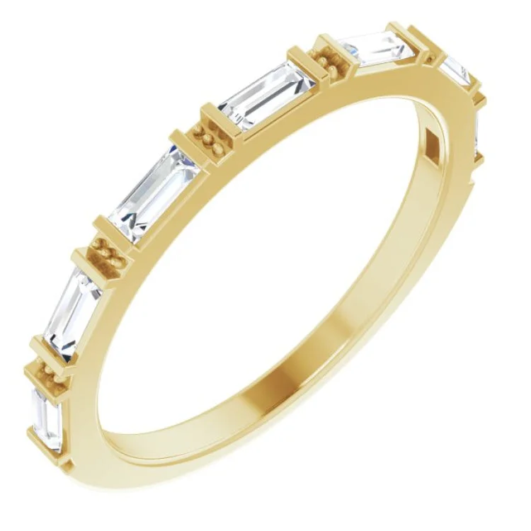 women’s luxury gold ring-14K Yellow 3/8 CTW Natural Diamond Anniversary Band