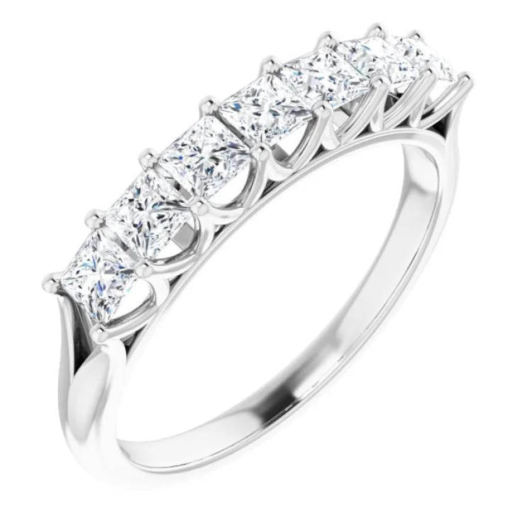 women’s wedding ring-Platinum 9/10 CTW Natural Diamond Anniversary Band