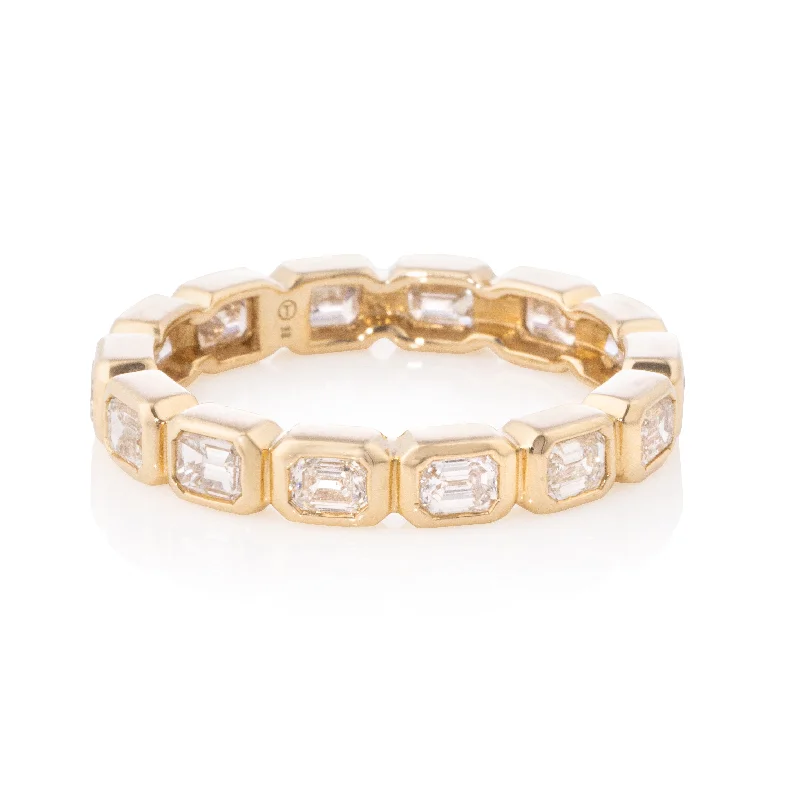 women’s multi-stone ring-Noémie East West Eternity Band