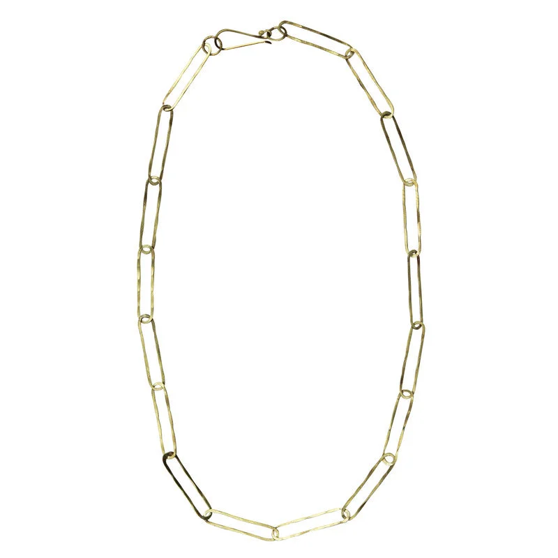 women’s luxury necklace-Cenote Chain Necklace - Long Links 18”