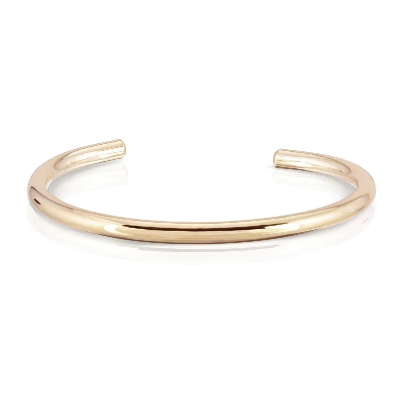 women’s adjustable bracelet-Simple Round Cuff