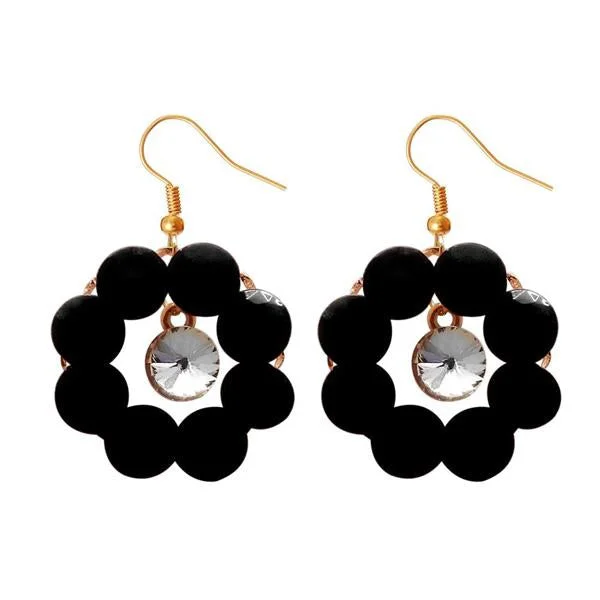 women’s luxury earrings-Kriaa Resin Stone Gold Plated Dangler Earring - 1311412F