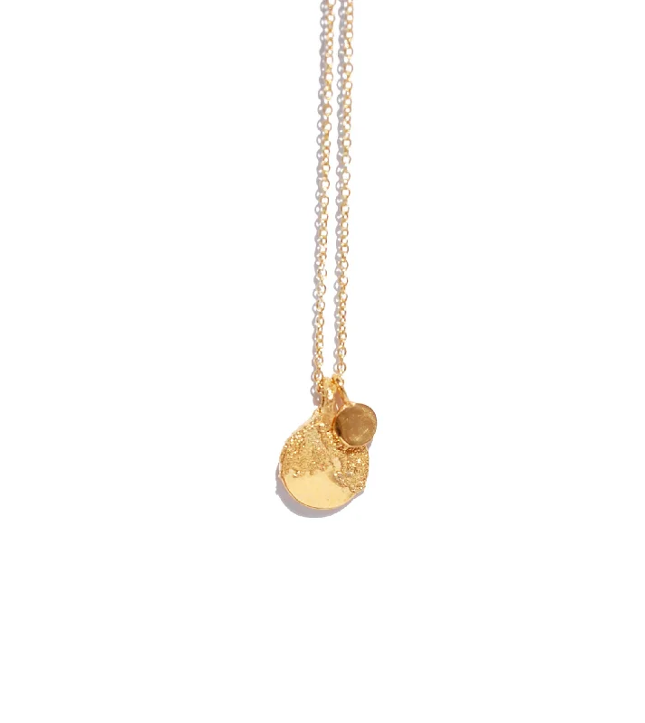 women’s circle pendant necklace-01. Luna Necklace