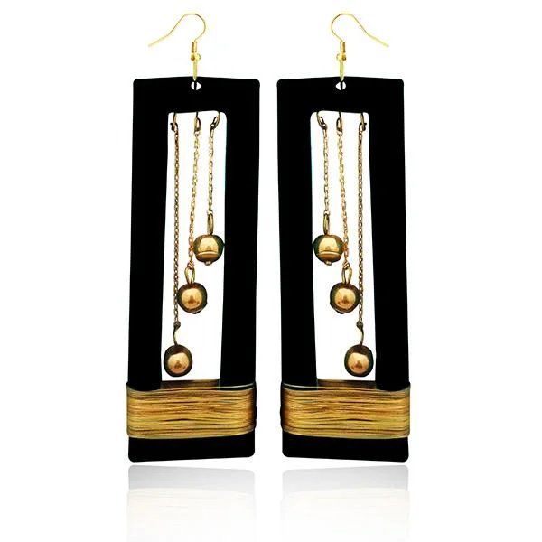 women’s butterfly-shaped earrings-Urthn Zinc Alloy Gold Plated Dangler Earrings